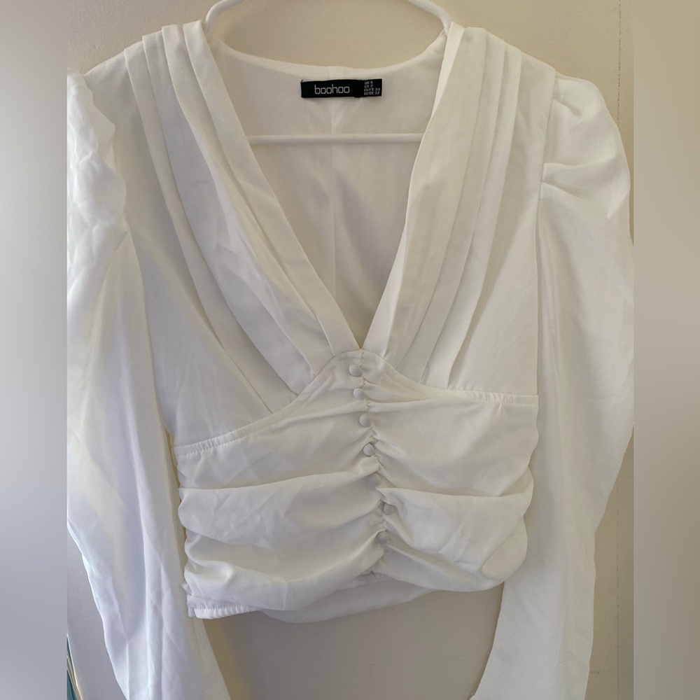 Soft white blouse -long sleeved